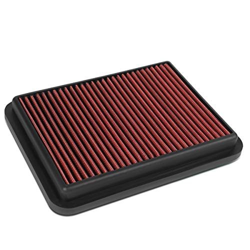 DNA Motoring AFPN-208-RD Clean Air Washable Drop In Panel Air Filter Enhance Engine Performance Power & Acceleration Improve [Compatible with 19-20 Yaris 1.5L / 17-18 iA 1.5L / 2016 iA 1.5L]