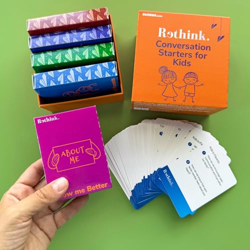 QUOKKA Rethink!: Conversation Starters for Kids and Family - 500 Conversation Cards Family Pack - Do You Know Your Family Game