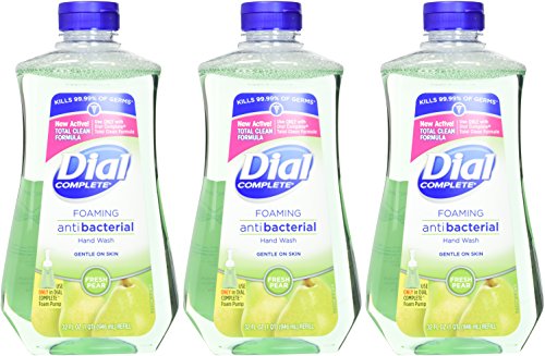 Dial Complete Antibacterial Foaming Hand Soap Refill, Fresh Pear, 32 fl oz