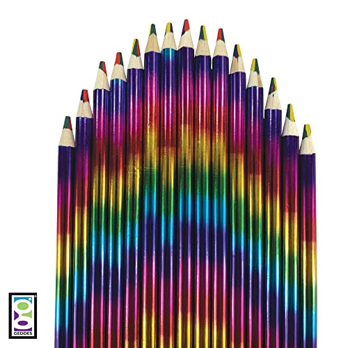 Raymond Geddes Rainbow Pencils for Kids (Pack of 50)