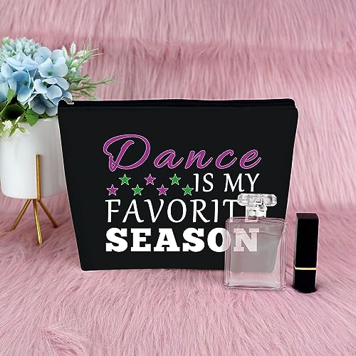 Dance Lover Gift Makeup Bag Dance Instructor Gift Dance Teacher Appreciation Gifts Cosmetic Bag Dance Graduation Gift Dancer Gift for Women 2PCS Travel Zipper Cosmetic Pouch Christmas Birthday Gifts