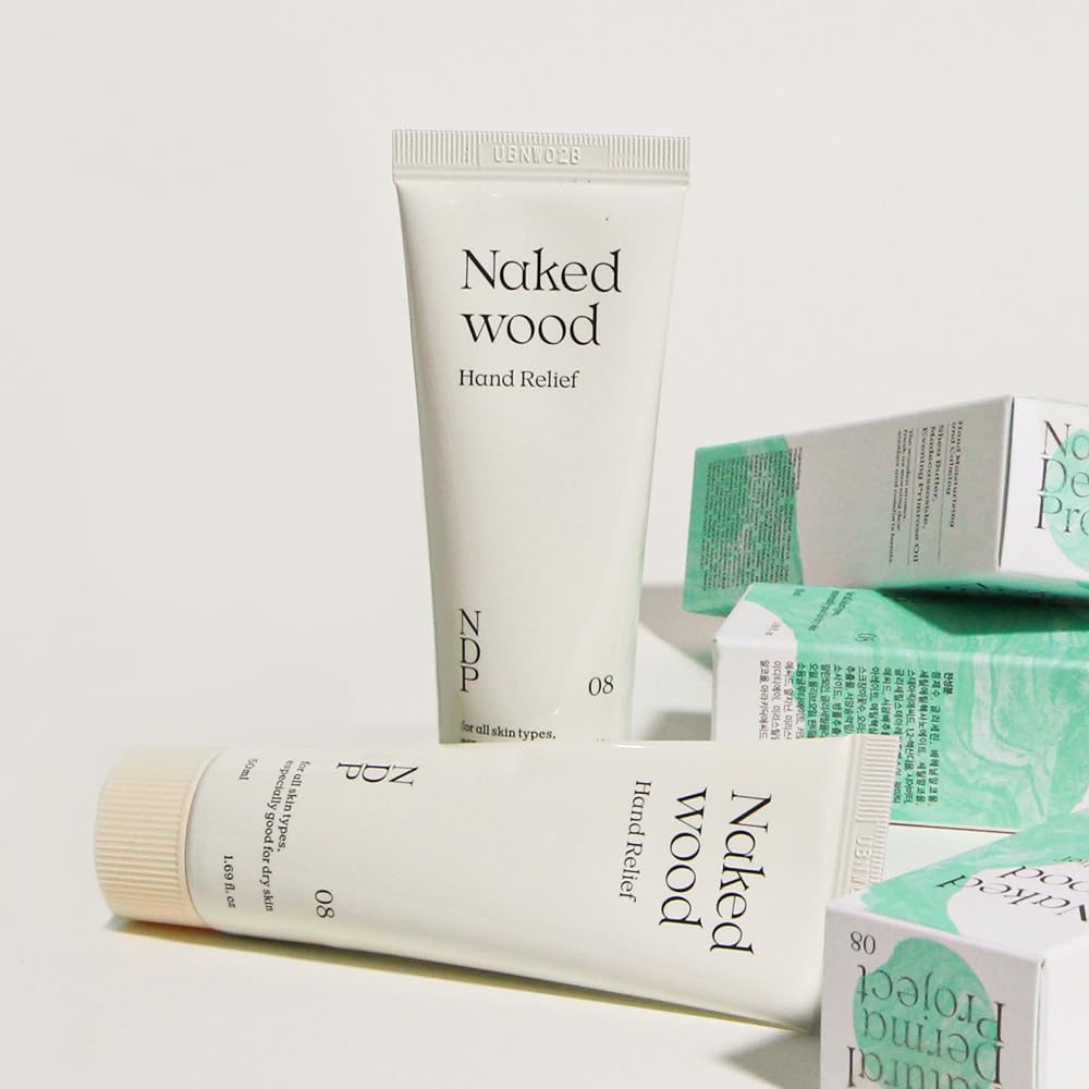 NATURAL DERMA PROJECT Naked Wood Moisturizing Hand Relief Cream, Gift for women 50ml