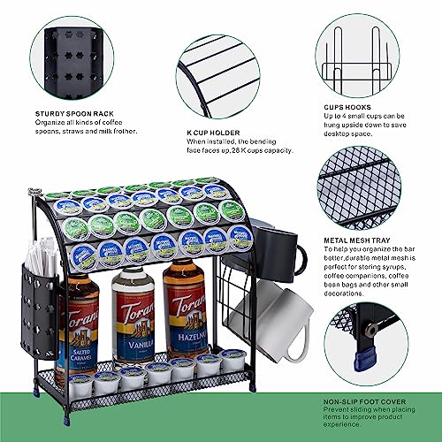 FlagShip K Cup Holder Coffee Pod Organizer K Cup Pod Organizer for Coffee Bar Accessories Save Space for Countertop Kitchen (35 Pods Capacity)