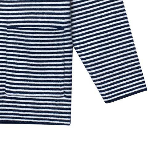 Gerber Baby and Toddler Boys Striped Sweater with Pocket, Blue, 12 Months