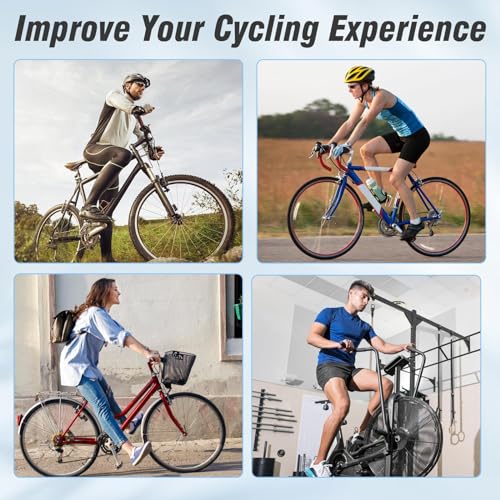 Zacro Bike Seat Cushion - Gel Padded Bike Seat Cover for Men & Women Comfort, Adjustable Velco Secure Bicycle Cushion, Upgraded Installation Fit with Peloton, Indoor & Outdoor Bicycle Saddle(11"x7")