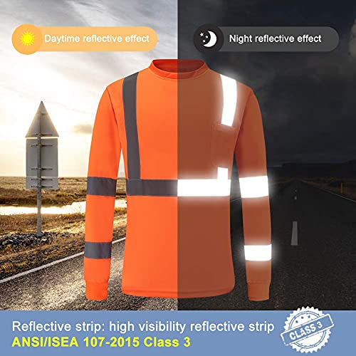 A-SAFETY X Small Black hi vis Long Sleeve Shirt(X-Small)