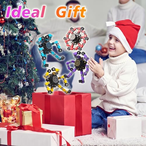 Gokeey Transformable Fidget Spinners 3 Pcs for Kids and Adults Stress Relief Sensory Toys for Boys and Girls Fingertip Gyros for ADHD Autism for Kids