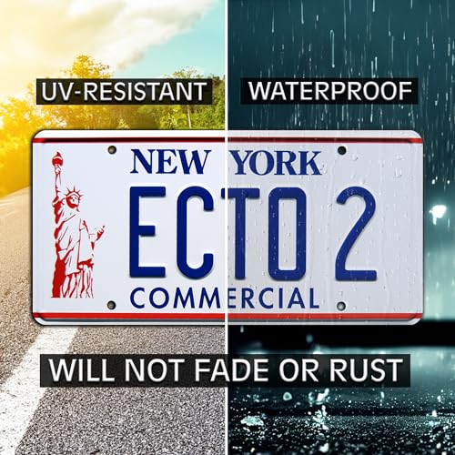 Ghostbusters 2 | ECTO 2 | Metal Stamped License Plate