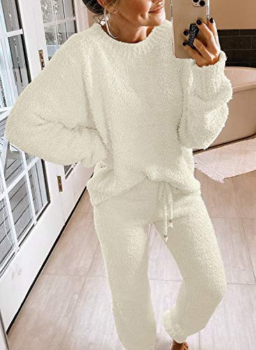 luvamia Lounge Sets For Women Fuzzy Two Piece Pants Set For Women Loungewear Sets Woman Womens 2 Piece Lounge Set Lounge Sets For Women 2 Piece Rust Size XX-Large Fits Size 20 Size 22