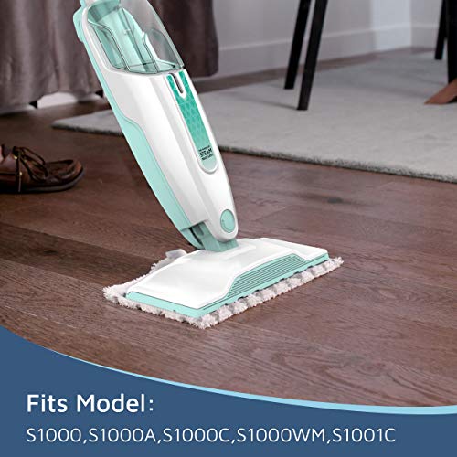F Flammi Microfiber Mop Replacement Pads Compatible with Shark Steam Mop S1000 S1000A S1000C S1000WM S1001C S2001 (4 Pack)