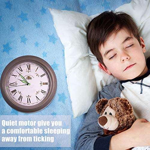 6 Pieces High Torque Long Shaft Clock Movement Mechanism with Pasters, Hooks and 6 Different Pairs of Hands Clock Repair Parts Replacement (13 mm/ 0.51 Inches)