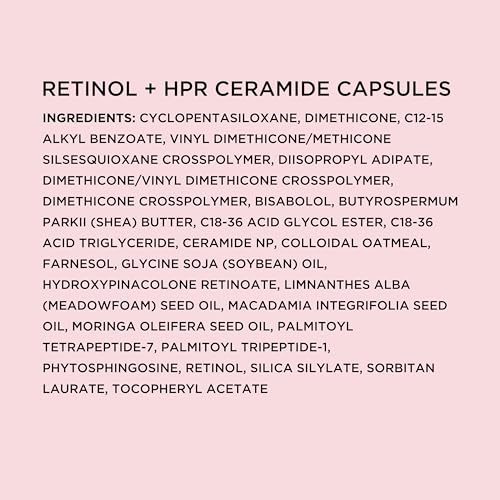 Elizabeth Arden Retinol + HPR Ceramide Capsules, Anti-Aging Skin Renewing Serum, Skincare Gift for Women, Reduces Fine Lines & Wrinkles