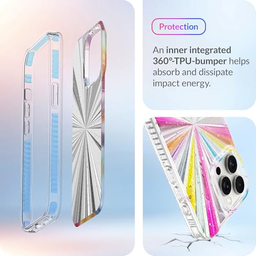 LONLI Hue - for iPhone 15Pro Max Case - Cosmic Porta [10FT Drop Protection] - Shockproof Cover with Color Changing Effect | Cute and Unique for Women, Girls and Men (2023)