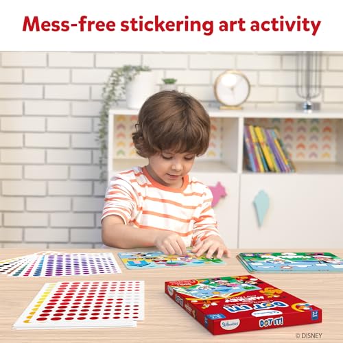 Skillmatics Art Activity - Dot It Disney Mickey and Friends, Mess-Free Sticker Art for Kids, Craft Kits, DIY Activity, Scrapbooking, Gifts for Boys & Girls Ages 3, 4, 5, 6, 7