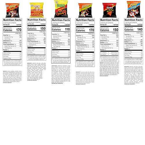 Frito Lay Flamin' Hot Mix, Variety Pack (Pack of 40), Packaging May Vary