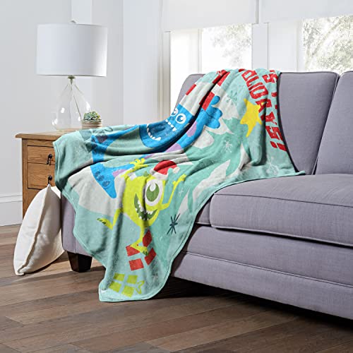 Northwest Monsters Inc Silk Touch Throw Blanket, 50" x 60", Festive Mosters