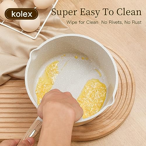 KOLEX Nonstick Sauce Pan Set 16+18