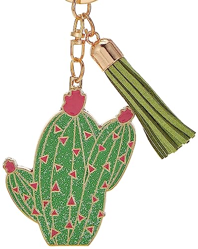 Lady Jayne Barrel Cactus Enamel Keychain (85579), 2" x 4.5"