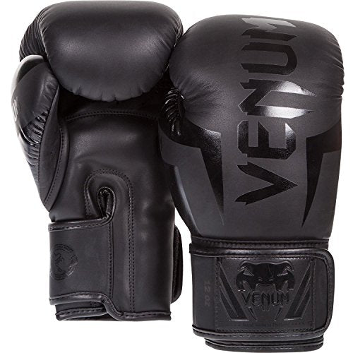 Venum Elite Boxing Gloves - Navy/Silver/Orange