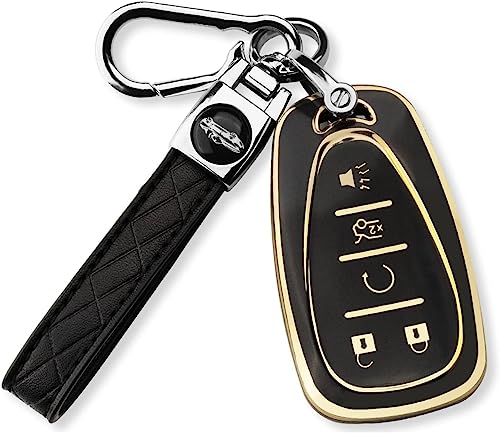 Car Accessory Leather Car Keychain Replacement with Logo Car Logo Keychain Key ring for Man and Woman (Green)