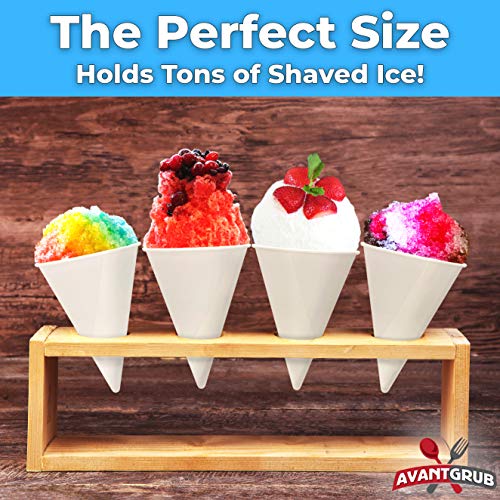 Eco Friendly Leak Proof 6 Oz Paper Cups 100pk. Perfect Snow Cone Cup for Kids Parties or Weddings. Great Paper Cup for Office Water Cooler or Sno Cone Maker Machine Accessories or Disposable Funnel.