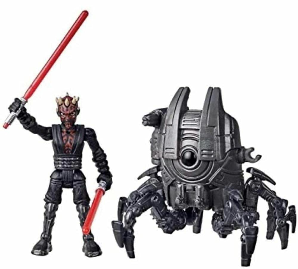 STAR WARS Mission Fleet Gear Class Darth Maul Sith Probe Pursuit 2.5-Inch-Scale Figure and Vehicle, Toys for Kids Ages 4 and Up