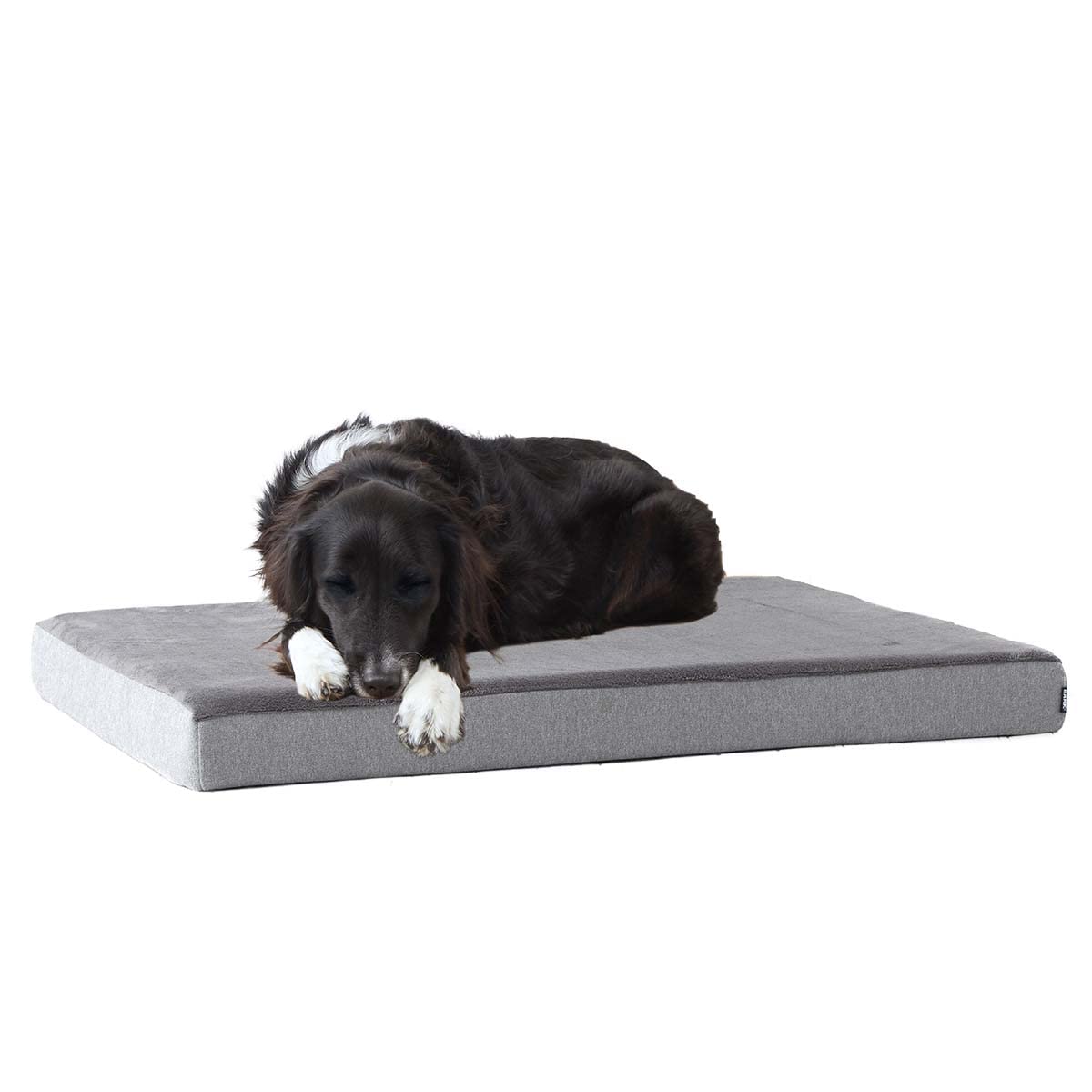 BARK Orthopedic Dog Bed with Memory Foam - Premium Comfort for Dogs and Puppies - Dog Beds Large Sized Dog Bed for Joint Relief and Restful Sleep - Durable and Easy to Clean |Grey, Large