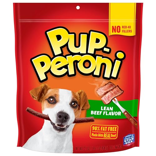 Pup-Peroni Dog Treats, Lean Beef Flavor, 22.5 Ounce, Made with Real Beef, 90% Fat Free, No Red 40 or Fillers