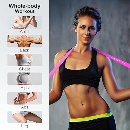 Resistance Loop Exercise Bands Exercise Bands for Home Fitness, Stretching, Strength Training, Physical Therapy,Elastic Workout Bands for Women Men Kids, Set of 5 (Assorted)