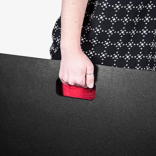 IncStores 1/2 Inch Thick Laundry Machine Anti Vibration Mat | Extra Thick Rubber Mat for Washer and Dryer Floor Protection Made from Non-Porous Recycled Material | 28" x 34", 2 Mats Black