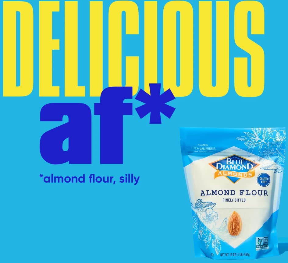 Blue Diamond Almonds, Almond Flour, Gluten Free, Blanched, Finely Sifted, 1 Lb