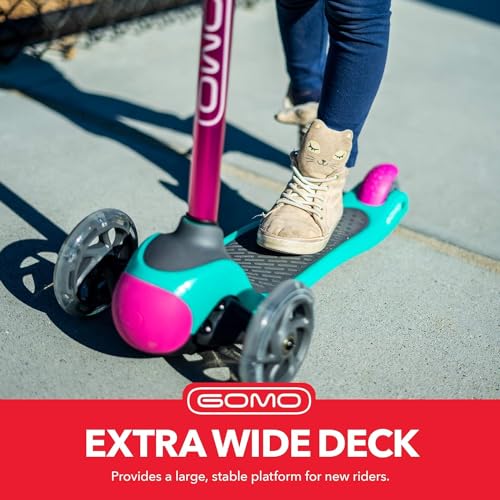 GOMO Three Wheel Scooter For Kids 2-5 Years Old - Toddler Scooter for Kids Ages 3-5 - Toddler Scooter 2 Year Old - 3 Wheel Scooter for Kids Ages 3-5, Kids Scooter for Boys & Girls Patinetas Para Niñas