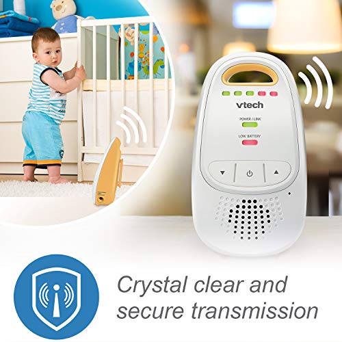 VTech Upgraded Audio Baby Monitor with Rechargeable Battery, Long Range, and Crystal-Clear Sound