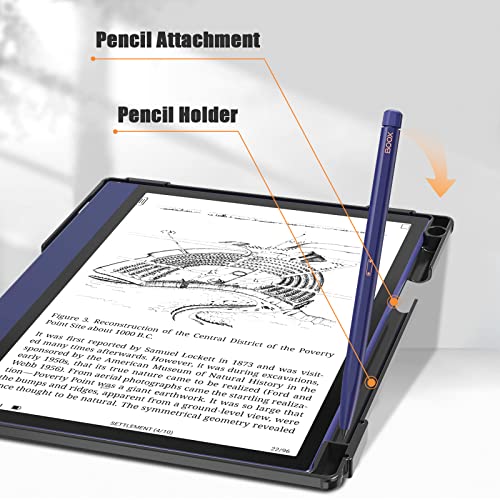 E NET-CASE Case for BOOX Note Air 2, BOOX Note Air 2 Plus 2022, New Upgrated Design 360 Degree Rotating Stand Cover for 10.3 Inch BOOX Note Air 2 with Pencil Holder (Black)