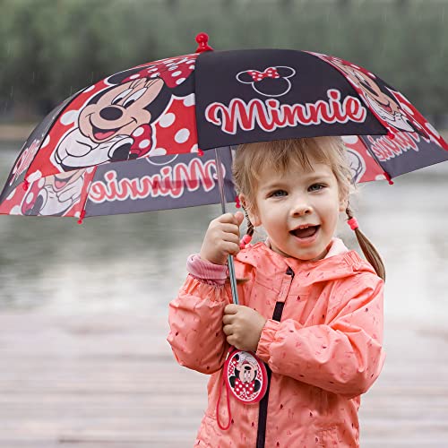 Disney Kids Umbrella, Frozen, Princess Or Minnie Mouse Rain Wear For Girls Ages 3-6