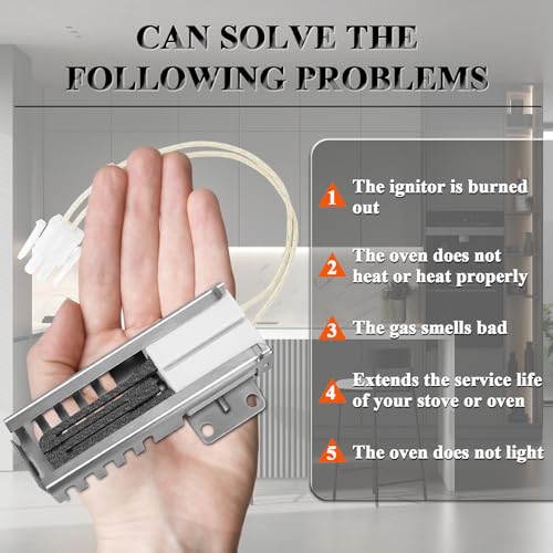 【Upgraded】DG94-00520A Gas Range Oven Flat Igniter Oven Igniter for Samsung Gas Stove NX58F5500SS,NX58H5600SS,NX58h9500WS,Replaceable WB13K21 2692271 AP5577941 EAP4241428 PS4241428 AP2634719 by Cenipar