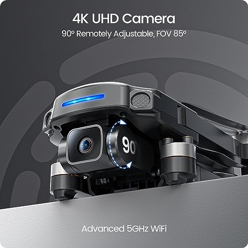 Holy Stone GPS Drone with 4K UHD Camera for Adults Beginner; HS360S 249g Foldable FPV RC Quadcopter with 10000 Feet Control Range, Brushless Motor, Follow Me, Smart Return Home, 5G Transmission