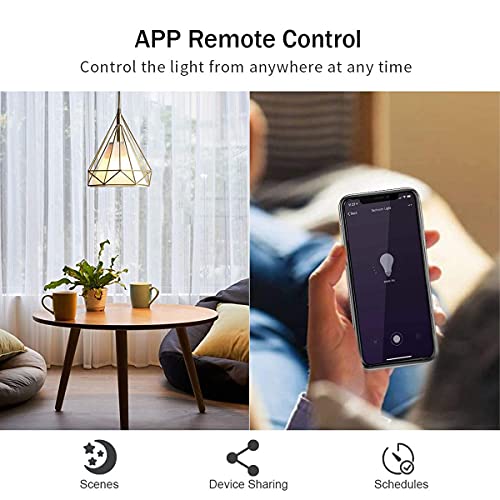 Smart Dimmer Switch 2.4Ghz Alexa Smart Switch WiFi Light Switch Compatible with Alexa and Google Assistant，Single Pole, Neutral Wire Required