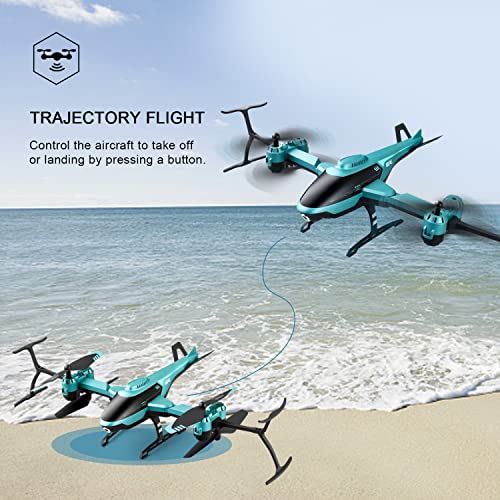 4DRC V10 Foldable Drone with Camera for Adults,1080P FPV WIFI Live Video,RC Helicopte Quadcopter for Beginners Kids,3D Flips, Gestures Selfie, Altitude Hold, Waypoint Fly,2 Batteries