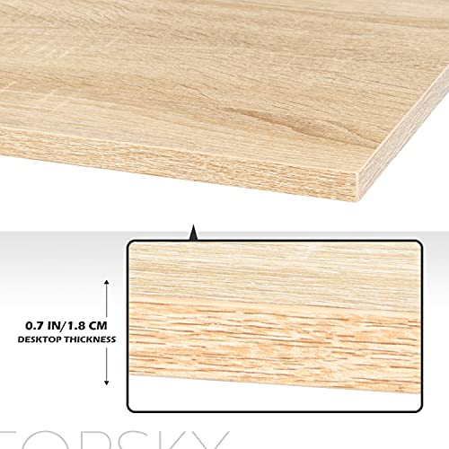 TOPSKY One-Piece Table Top for Electric Standing Desk Adjustable Desk (Espresso Gray, 54"x23.4"x1.2")