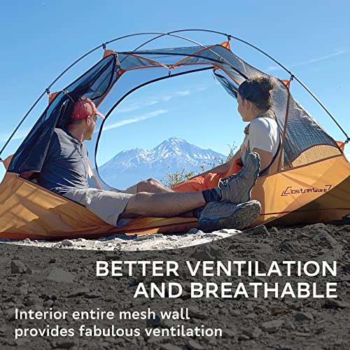 Clostnature Crux Lightweight Tent for Backpacking - 2 Person Ultralight Backpacking Tent, Waterproof Easy Setup Camping Tent, Hiking Tent for Outdoor, Hiking and Mountaineering