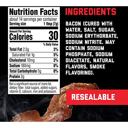 Hormel Black Label Chopped Bacon, 3.5 oz.