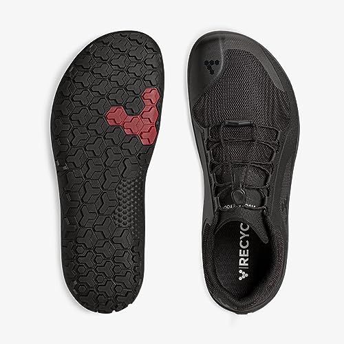 Vivobarefoot Primus Trail II FG, Womens Recycled Breathable Mesh Off-Road Shoe with Barefoot Sole Obsidian