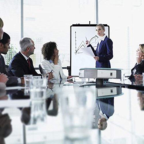 VIZ-PRO Double-Sided U-Stand Whiteboard, Magnetic Portable Dry Erase Easel Board, 28 X 36 Inches