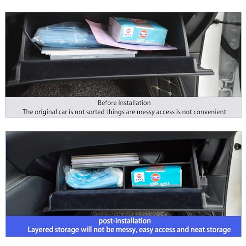 Xincikeji Compatible with Lexus RX Accessories Center Console Glove Compartment Storage Divider for 2023 2024Lexus RX RX350 RX350h RX450h RX500h,Glove Box Organizer RX RX350 RX350h RX450h RX500h