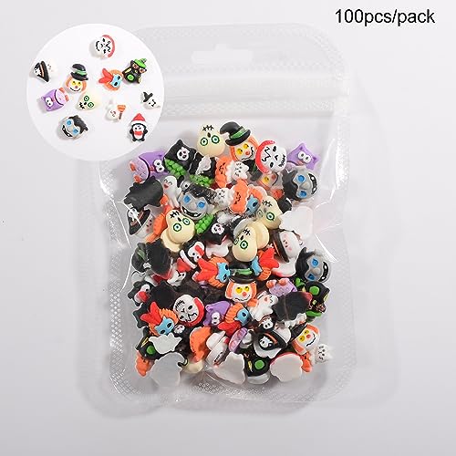 Katfan 50Pcs 3D Flower Nail Art Charms Mix Color Flatback Resin Acrylic Blossom Flower Nails Decorations for DIY Jewelry Nail Art Accessories Nail Supplies Craft