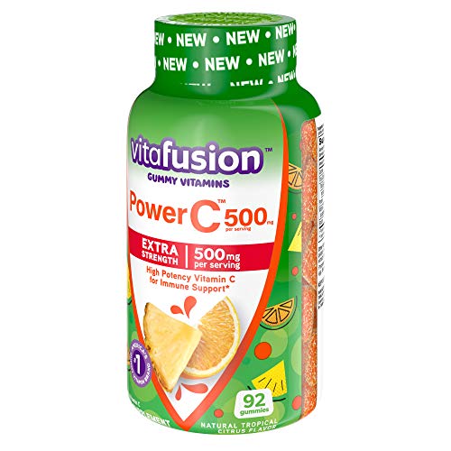 Vitafusion Extra Strength Power C Gummy Vitamins, Tropical Citrus Flavored Immune Support (1) Vitamins, 92 Count