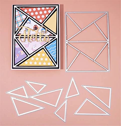 Mvchifay Cutting Dies for Card Making Metal Die-Cuts Scrapbooking Tool Hollow Frame DIY Craft Punch Template Embossing for Paper Album Decor (Revealing Surprise Cards-10.5x6.9cm)