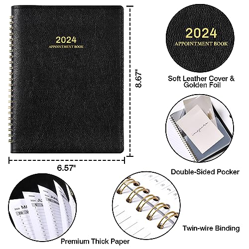 2024-2025 Planner - Planner 2024-2025 Daily Weekly and Monthly, July 2024 - June 2025, 8'' x 10'', Academic Planner with Weekly Note Pages, Elastic Band, Inner Pocket