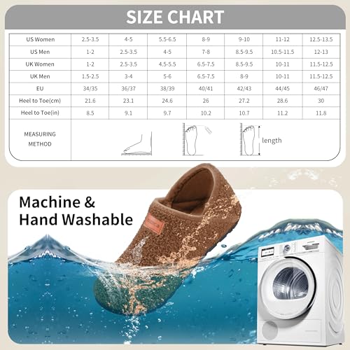 OBBYCO Women's Men's Fuzzy Fur Slippers Casual House Shoes Non Slip Barefoot Slipper Socks Warm Closed Back Indoor Outdoor Shoes